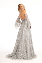 Load image into Gallery viewer, La Merchandise LAS3002 Detachable Long Sleeves Floral Formal Gown - - LA Merchandise