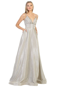 Dual Strap Long Prom Dress - LA1756 - - LA Merchandise