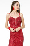 Load image into Gallery viewer, La Merchandise LAS2950 Embellished Spaghetti Straps Long Formal Gown - - LA Merchandise