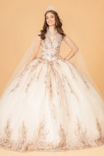Load image into Gallery viewer, Embellished Quinceanera Dress - LAS3076 - CHAMPAGNE - LA Merchandise