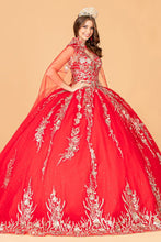 Load image into Gallery viewer, Embellished Quinceanera Dress - LAS3076 - RED - LA Merchandise