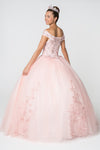 Load image into Gallery viewer, La Merchandise LAS2802 Off the Shoulder Embroidered Quince Ball Gown - - LA Merchandise
