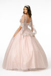 Load image into Gallery viewer, La Merchandise LAS2800 Cape Mauve Glitter Embroidered Quince Ball Gown - - LA Merchandise