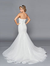 Load image into Gallery viewer, La Merchandise LADK440 Strapless Embroidered Mermaid Wedding Gown - - LA Merchandise