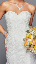 Load image into Gallery viewer, La Merchandise LADK440 Strapless Embroidered Mermaid Wedding Gown - - LA Merchandise