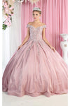 Load image into Gallery viewer, La Merchandise LA178 Enchanting Off Shoulder Quinceañera Ball Gown - DUSTY ROSE - LA Merchandise
