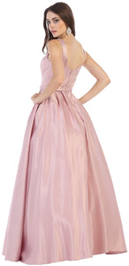 Sleeveless A-line Formal Dress-LA1595