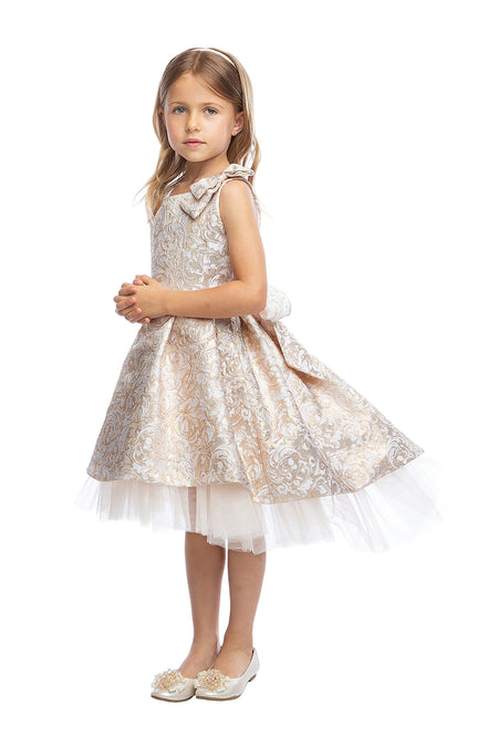 Fancy Hi Low Girls Dress - LAK806 - - LA Merchandise