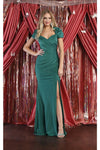 Load image into Gallery viewer, Fitted Mermaid Dress - LA1928 - HUNTER GREEN - Dress LA Merchandise