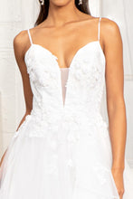 Load image into Gallery viewer, La Merchandise LAS3013 Spaghetti Straps Open Back Wedding Dresses - White - Dresses LA Merchandise