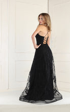 Load image into Gallery viewer, La Merchandise LA1885 Floral Lace Open Back Evening Prom Gown - - LA Merchandise