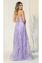 Load image into Gallery viewer, La Merchandise LA1885 Floral Lace Open Back Evening Prom Gown - - LA Merchandise