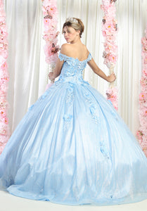 Floral Quince Ball Dress - LA161 - - La Merchandise