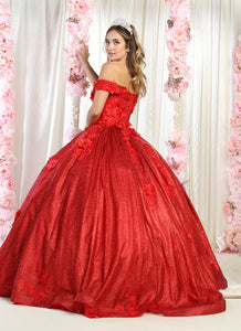 Floral Quince Ball Dress - LA161 - - La Merchandise