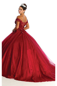 Floral Quince Dresses - LA166 - - LA Merchandise