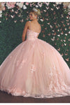 Load image into Gallery viewer, La Merchandise LA159 Sweetheart Floral Sweet 16 Ball Gown - - LA Merchandise