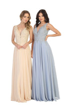 Load image into Gallery viewer, Formal Bridesmaid Dress LA1754 - Dusty Blue - Dress LA Merchandise