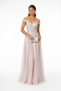 Formal Evening Gown - LAS2953 - MAUVE - LA Merchandise