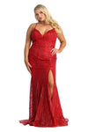 Load image into Gallery viewer, Formal Glitter &amp; Plus Size Gown - LA1905 - RED - LA Merchandise