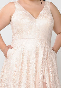 Formal Plus Size Lace Dresses - LAYW1020 - - LA Merchandise