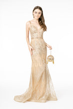 Load image into Gallery viewer, Formal Prom Dress -LAS2889 - CHAMPAGNE - LA Merchandise