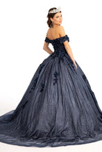 Load image into Gallery viewer, La Merchandise LAS1971 Off Shoulder 3D Floral Quince Ball Gown - - LA Merchandise