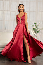 Load image into Gallery viewer, Sweetheart Neckline Satin A-line Dress - LAS3039