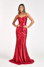 Load image into Gallery viewer, Spaghetti Strap Satin Mermaid Dress - LAS3044