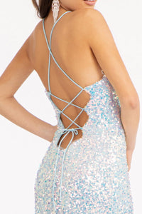 Sequin Embellished Mermaid Dress - LAS3051