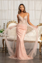 Load image into Gallery viewer, Spaghetti Strap Embellished Mermaid Dress - LAS3069