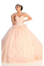 Load image into Gallery viewer, Glitter Ball Quince Gown - LA174 - BLUSH - LA Merchandise