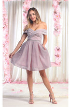 Load image into Gallery viewer, Glitter Cocktail Dress - LA1879 - PINK SILVER - LA Merchandise