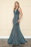 Load image into Gallery viewer, Glitter Iridescent knit Prom Dress - LAY8384 - - LAY