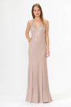 Load image into Gallery viewer, Glitter Iridescent knit Prom Dress - LAY8384 - ROSE - LAY