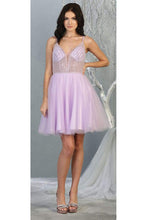 Load image into Gallery viewer, Graduation Embellished Dress -LA1800 - LILAC - LA Merchandise