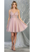 Load image into Gallery viewer, Graduation Embellished Dress -LA1800 - MAUVE - LA Merchandise