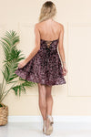 Load image into Gallery viewer, La Merchandise LAA395S Short Strapless Homecoming Sequined Dress - - LA Merchandise