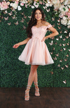 Load image into Gallery viewer, Homecoming Short Dress - LA1854 - BLUSH - LA Merchandise