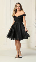 Load image into Gallery viewer, Homecoming Short Dress - LA1854 - BLACK - LA Merchandise