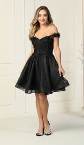 Homecoming Short Dress - LA1854 - BLACK - LA Merchandise