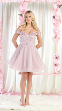 Load image into Gallery viewer, Homecoming Short Dress - LA1854 - MAUVE - LA Merchandise