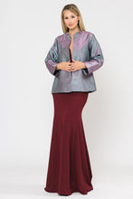 Load image into Gallery viewer, Two-Toned Shiny Bell Sleeve Open Front Jacket - LAYJK1908