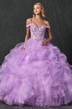 Load image into Gallery viewer, LA Merchandise LAT1421 Beaded Ruffled Ball Gown Sweet 16 Quince Dress - - LA Merchandise