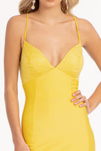 Load image into Gallery viewer, Jersey Mermaid Dress - LAS3035 - Yellow - Dresses LA Merchandise