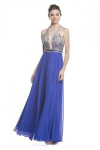 Prom Formal Evening Gown - LAEL1597 - ROYAL BLUE - LA Merchandise