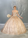 Load image into Gallery viewer, Formal Ball Quinceanera Gown And Plus Size - LA153 - CHAMPAGNE GOLD - LA Merchandise