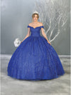 Load image into Gallery viewer, Formal Ball Quinceanera Gown And Plus Size - LA153 - ROYAL BLUE - LA Merchandise