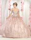 Load image into Gallery viewer, Formal Ball Quinceanera Gown And Plus Size - LA153 - Rose Gold - LA Merchandise