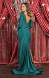 Load image into Gallery viewer, La Merchandise LA1772 Long Sleeve Stretchy Bodycon Evening Gown - - LA Merchandise