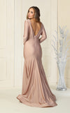 Load image into Gallery viewer, La Merchandise LAA381C Simple Stretchy Long Sleeve Bridesmaids Gowns - - LAA
